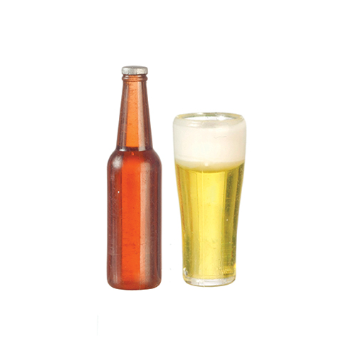 Brown Beer Bottle, Glass